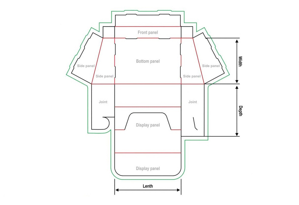 Self-Lock Counter Tray