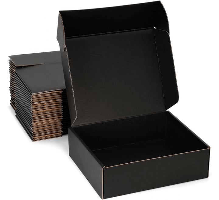 Black Shipping Packaging Boxes Gallery Image