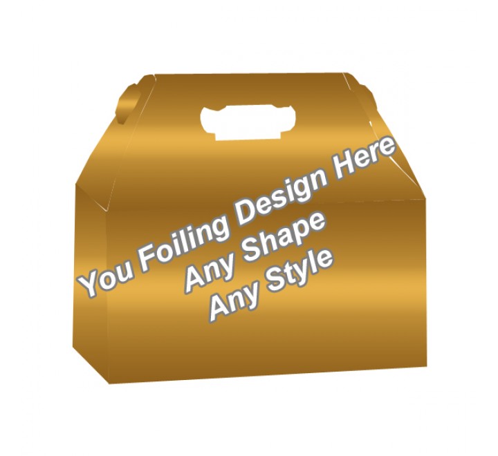 Golden Foiling - Window Gable boxes Golden Foiling - Window Gable boxes