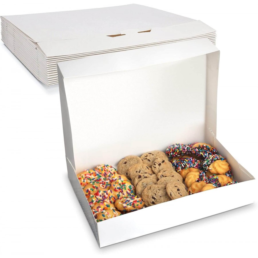 White Cookie Packaging Boxes