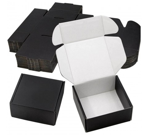 Black Shipping Packaging Boxes